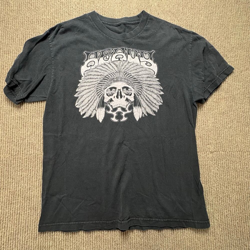 Heavy Skull Headdress Vintage Men’s Tshirt Tag removed see measurements